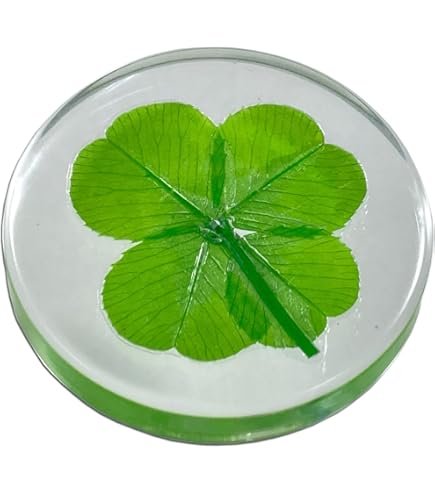 Amazon.co.jp: 本物四葉のクローバー 《Good Luck Pocket Token